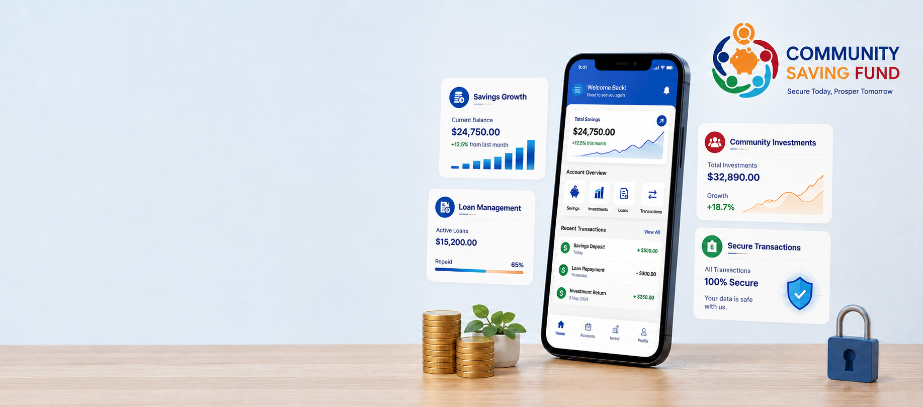 community saving fund banner