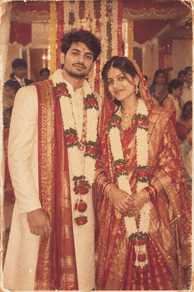 1980s Wedding Look